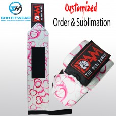 weight lifting Love wrist wraps Heavy-duty shh Elastic wrist wrap Cross Fit Bodybuilding Gym Training W127